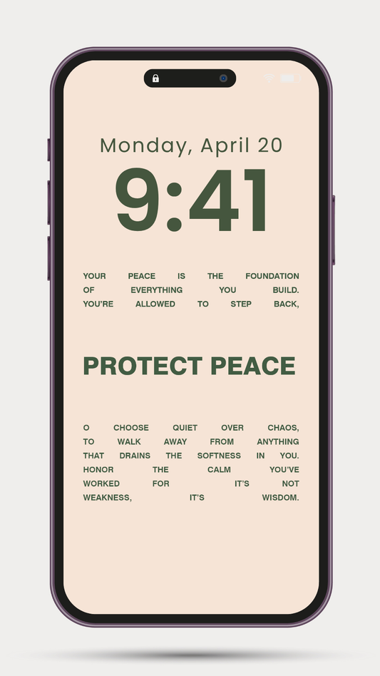 PROTECT PEACE PHONE WALLPAPER