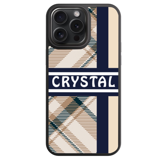 CHAMPAGNE PLAID TOPSHELF CUSTOM CASE