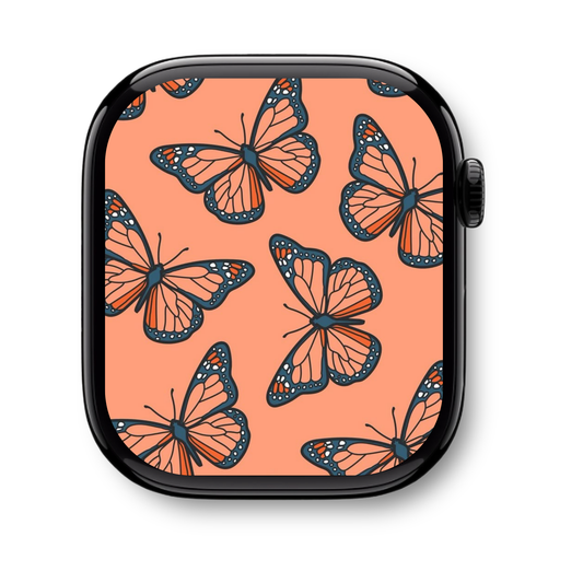 PEACH FLUTTER WATCH WALLPAPER