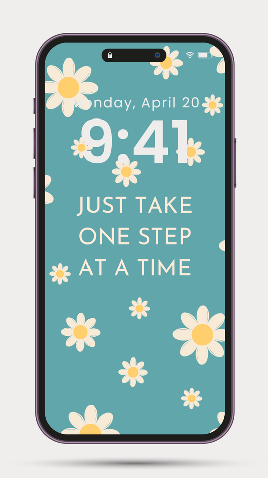 ONE STEP DAISY PHONE WALLPAPER